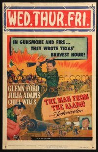 4k0331 MAN FROM THE ALAMO WC 1953 Budd Boetticher, Glenn Ford was the man they called The Coward!