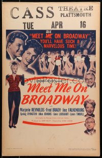 4k0336 MEET ME ON BROADWAY WC 1946 Marjorie Reynolds, a dream of a musical about love's young dream!