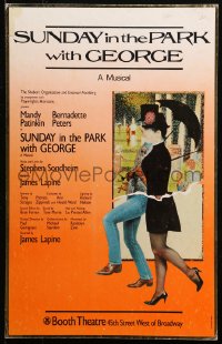 4k0218 SUNDAY IN THE PARK WITH GEORGE stage play WC 1984 Mandy Patinkin, Bernadette Peters, Sondheim
