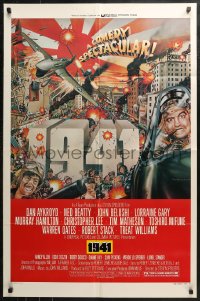 4m0585 1941 style D 1sh 1979 Spielberg, art of John Belushi, Dan Aykroyd & cast by McMacken!