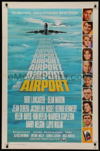 4m0601 AIRPORT int'l 1sh 1970 Burt Lancaster, Dean Martin, Jacqueline Bisset, Jean Seberg & more!