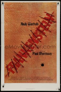 4m0612 ANDY WARHOL'S FRANKENSTEIN 2D style 1sh 1974 Paul Morrissey, great image of title in stitches!