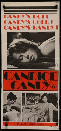 4m0369 CANDICE CANDY Aust daybill 1976 different image of sexiest Sylvia Bourdon in the title role!