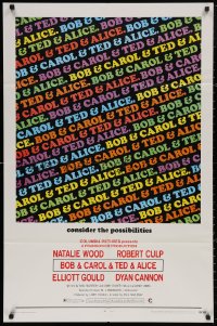 4m0673 BOB & CAROL & TED & ALICE 1sh 1969 directed by Paul Mazursky, Natalie Wood, Dyan Cannon!
