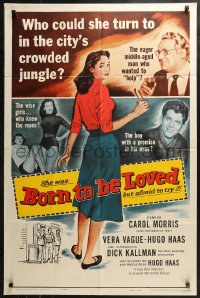 4m0680 BORN TO BE LOVED 1sh 1959 innocent teen seduced, who could she turn to?