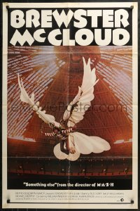 4m0685 BREWSTER McCLOUD style B 1sh 1971 Robert Altman, Bud Cort w/wings in the Astrodome!