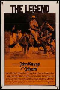 4m0718 CHISUM 1sh 1970 BIG John Wayne, the legend, the hero, the man, the winner, the western!