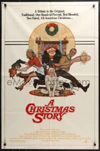 4m0719 CHRISTMAS STORY NSS style 1sh 1983 best classic Christmas movie, art by Robert Tanenbaum!