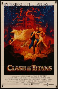 4m0725 CLASH OF THE TITANS 1sh 1981 Ray Harryhausen, great fantasy art by Greg & Tim Hildebrandt!