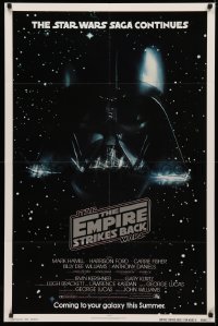 4m0800 EMPIRE STRIKES BACK NSS style advance 1sh 1980 George Lucas classic, Vader in space!