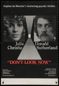 4m0571 DON'T LOOK NOW English 1sh 1973 Julie Christie, Donald Sutherland, directed by Nicolas Roeg!