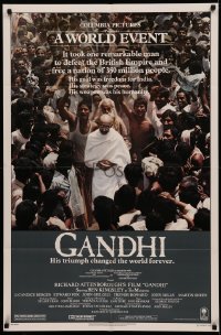 4m0861 GANDHI 1sh 1982 Ben Kingsley as The Mahatma, directed by Richard Attenborough!