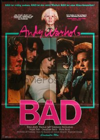 4m0166 ANDY WARHOL'S BAD German 1977 Carroll Baker & King, sexploitation comedy, different!