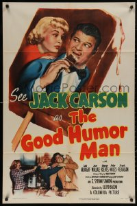 4m0889 GOOD HUMOR MAN 1sh 1950 pretty Lola Albright, Jack Carson eating ice cream bar + wacky scene!