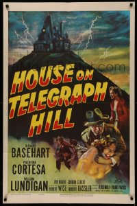 4m0934 HOUSE ON TELEGRAPH HILL 1sh 1951 Basehart, Cortesa, Robert Wise film noir, cool art!