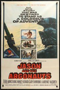 4m0958 JASON & THE ARGONAUTS 1sh 1963 Harryhausen special effects, Terpning art of Talos!