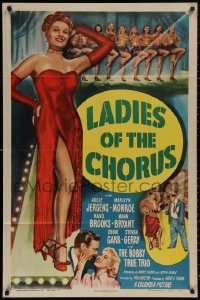 4m0982 LADIES OF THE CHORUS 1sh 1948 young Marilyn Monroe at the start of her career, ultra rare!
