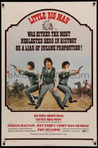 4m0997 LITTLE BIG MAN 1sh 1971 Dustin Hoffman is the most neglected hero in history, Arthur Penn!