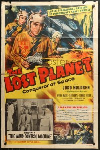 4m1012 LOST PLANET chapter 4 1sh 1953 Judd Holdren, sci-fi serial, The Mind Control Machine!