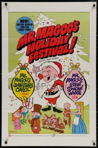4m1058 MR. MAGOO'S CHRISTMAS CAROL/MR. MAGOO'S LITTLE SNOW WHITE 1sh 1970 great cartoon artwork!