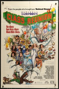 4m1070 NATIONAL LAMPOON'S CLASS REUNION 1sh 1982 from people who brought you Animal House, wacky art