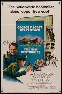 4m1075 NEW CENTURIONS 1sh 1972 George Scott, Stacy Keach, a story about cops written by a cop