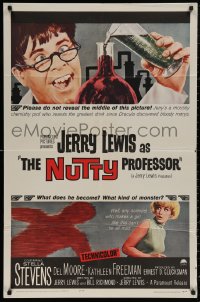 4m1086 NUTTY PROFESSOR 1sh 1963 wacky scientist Jerry Lewis, sexy Stella Stevens!