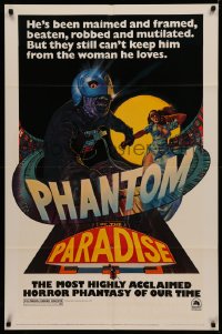 4m1120 PHANTOM OF THE PARADISE revised 1sh 1974 Brian De Palma, different artwork by Richard Corben!