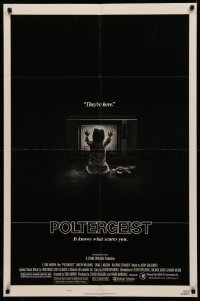 4m1135 POLTERGEIST style B 1sh 1982 Tobe Hooper & Steven Spielberg, the first real ghost story!