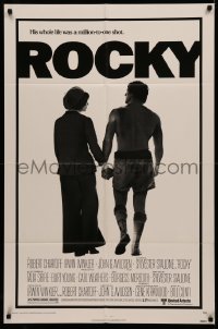 4m1174 ROCKY style A NSS style 1sh 1976 boxer Sylvester Stallone, John G. Avildsen boxing classic!