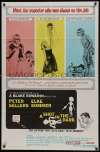 4m1195 SHOT IN THE DARK 1sh 1964 Blake Edwards, Peter Sellers, sexy Elke Sommer, Pink Panther!