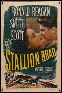 4m1228 STALLION ROAD 1sh 1947 animal doctor Ronald Reagan, pretty Alexis Smith & Zachary Scott!