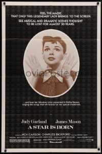 4m1229 STAR IS BORN 1sh R1983 classic close up art of Judy Garland!