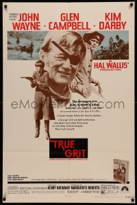 4m1304 TRUE GRIT 1sh 1969 John Wayne as Rooster Cogburn, Kim Darby, Glen Campbell
