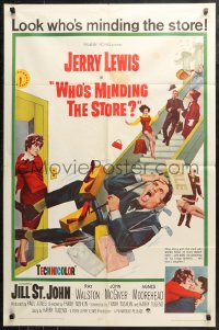 4m1342 WHO'S MINDING THE STORE 1sh 1963 Jerry Lewis is the unhandiest handyman, Jill St. John!