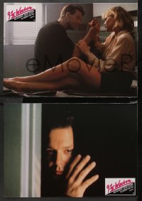 4m0092 9 1/2 WEEKS 14 German LCs 1986 best different portraits of Mickey Rourke & sexy Kim Basinger!