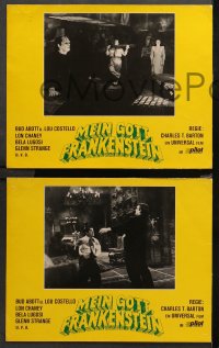 4m0118 ABBOTT & COSTELLO MEET FRANKENSTEIN 7 German LCs R1970 Wolfman & Dracula after Bud & Lou!