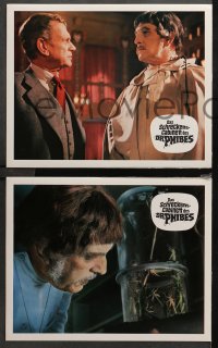 4m0082 ABOMINABLE DR. PHIBES 18 German LCs 1972 Vincent Price, completely different horror images!