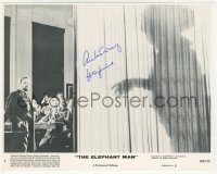 4p0323 ANTHONY HOPKINS signed 8x10 mini LC #7 1980 about to reveal The Elephant Man behind curtain!