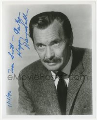 4p0552 BARRY SULLIVAN signed 8x10 REPRO still 1980 head & shoulders portrait later in his career!