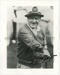 4p0554 BOB HOPE signed 8x10 REPRO still 1990s great smiling close up on the golf course!