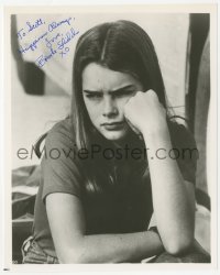4p0555 BROOKE SHIELDS signed 8x10 REPRO still 1980s great youthful portrait early in her career!