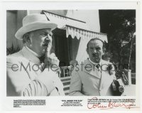 4p0351 COLIN BLAKELY signed 8x10 still 1982 cloe up with Peter Ustinov in Evil Under the Sun!
