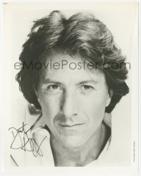 4p0564 DUSTIN HOFFMAN signed 8x10 REPRO still 1980s great head & shoulders portrait by Greg Gorman!
