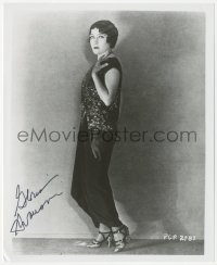 4p0572 GLORIA SWANSON signed 8x10 REPRO still 1980s full-length portrait in great outfit & heels!