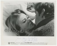 4p0371 HAYLEY MILLS signed 8x10 still 1966 romantic close up with Hywel Bennett in The Family Way!