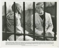 4p0372 IAN CHARLESON signed 8x9.75 still 1982 in jail cell with Mahatma Ben Kingsley from Gandhi