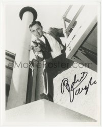 4p0619 ROBERT VAUGHN signed 8x10 REPRO still 1980s Napoleon Solo, To Trap a Spy, The Man From UNCLE!