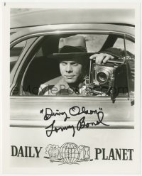 4p0625 TOMMY BOND signed 8.25x10 REPRO still 1980s as Superman's Jimmy Olson w/ Daily Planet camera!