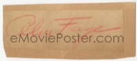 4p0249 ALICE FAYE signed 2x4 album page 1930s it can be framed & displayed with a repro still!